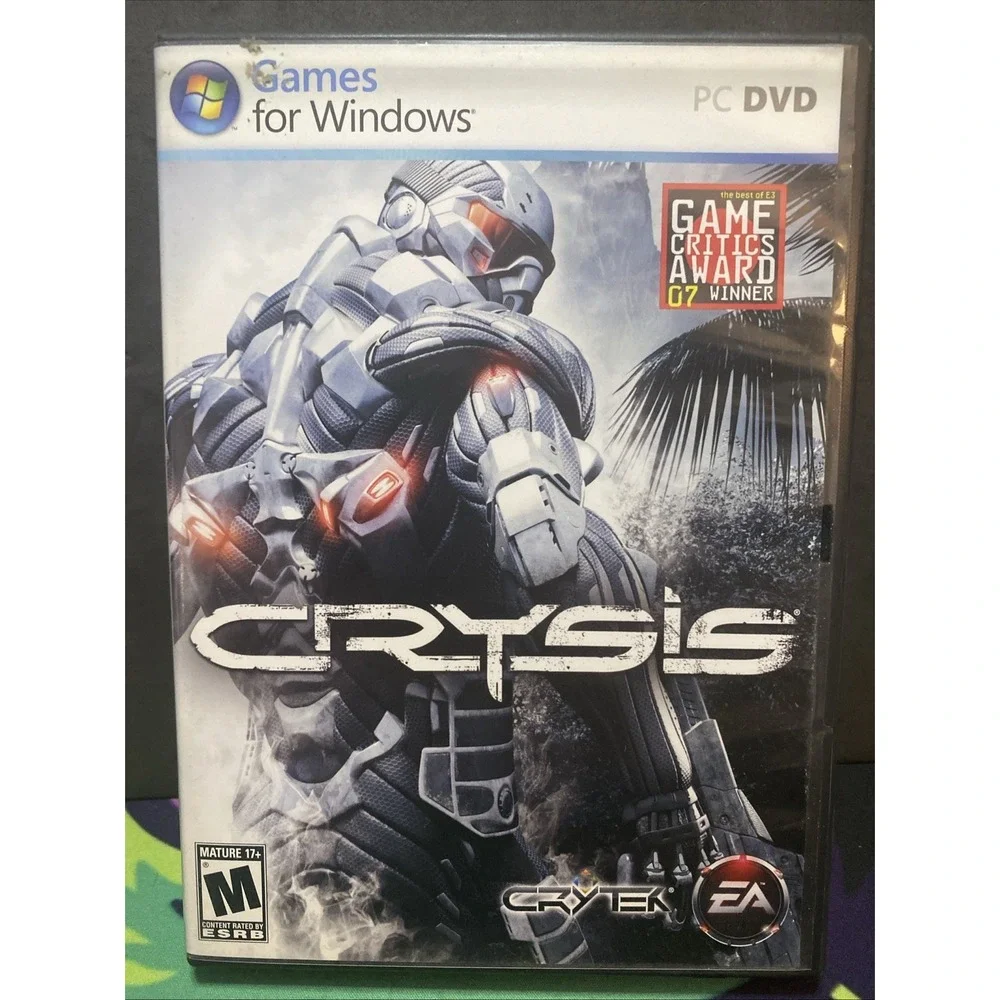 CRYSIS (Crytek, EA - 2007) - Complete In Box PC Video Game CIB w/ Manual